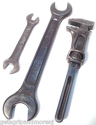 Adjustable Monkey Wrench and Double Open End Wrench Set - Heavy Duty Tools for Plumbing, Automotive & DIY Repairs - Perfect for Home Improvement and Mechanical Work