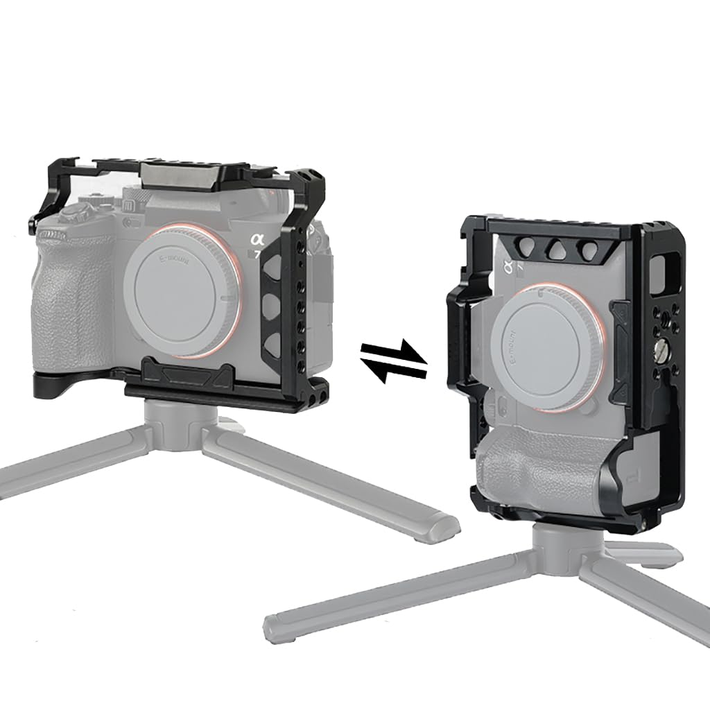 Professional Camera Cage Stabilizer & Video Rig Frame Case - Compatible with Lumix G85/G80 DSLR | Durable Protective Accessory for Film Making, Vlogging & YouTube Content Creation
