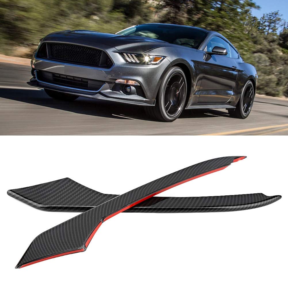 ABS Carbon Fiber Fog Lamp Eyebrow Cover Trim - 1 Pair for 2015-2018 Models | Durable & Stylish Headlight Accessory for Off-Roading & Custom Car Upgrades