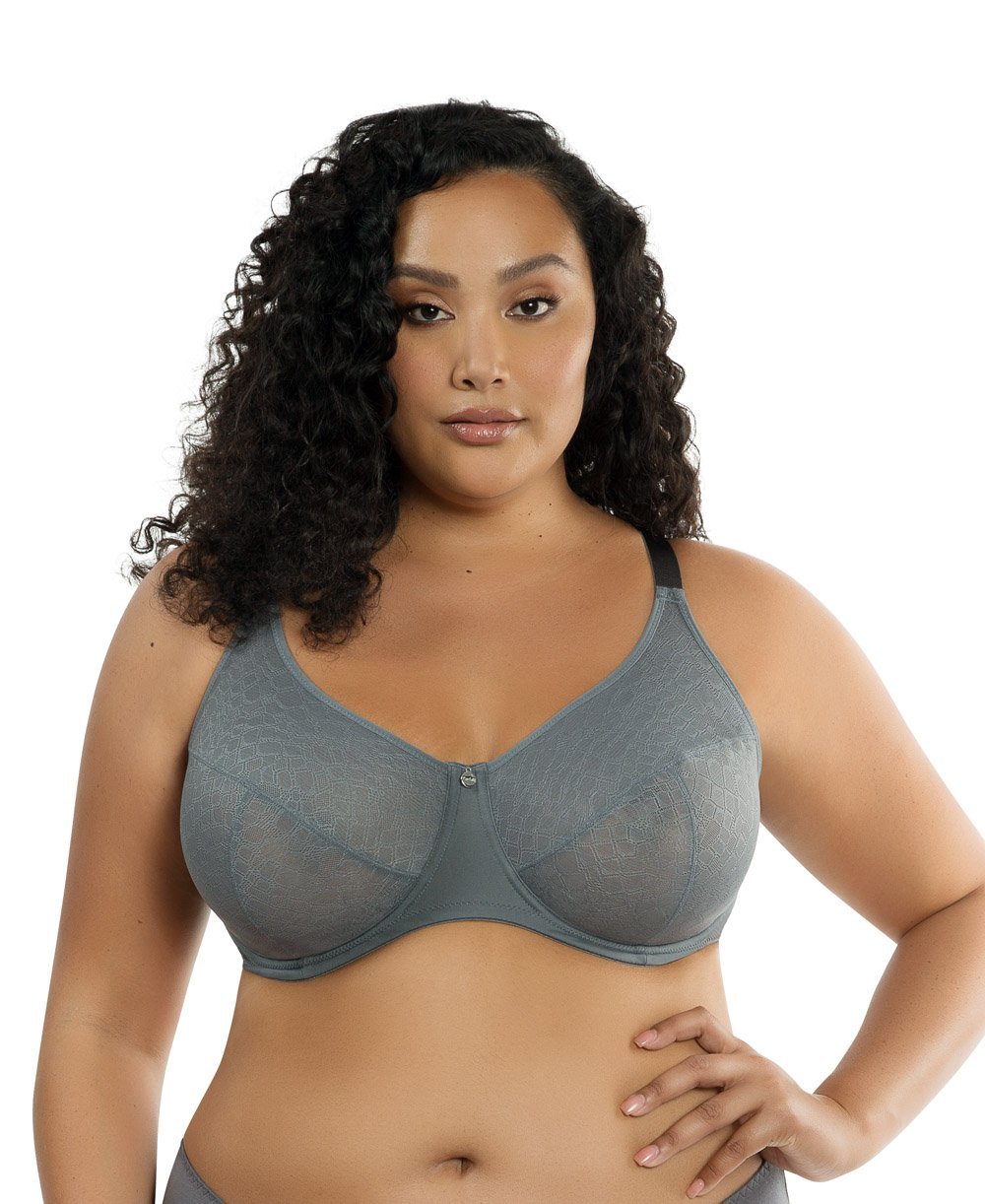 Parfait Enora Minimizer Bra - Charcoal Grey | Full Coverage Wireless Support for Everyday Comfort | Perfect for Workouts, Yoga & Daily Wear