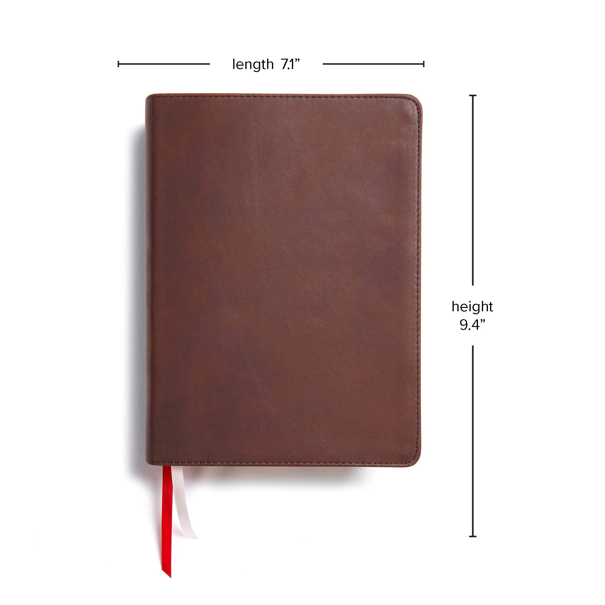 He Reads Truth Bible - Genuine Leather Brown Indexed Edition with Wide Margins & Journaling Space | Black Letter Text, Illustrations, Reading Plans | Single-Column Easy-to-Read Serif Type | Perfect for Bible Study, Devotional Reading & Gift Giving
