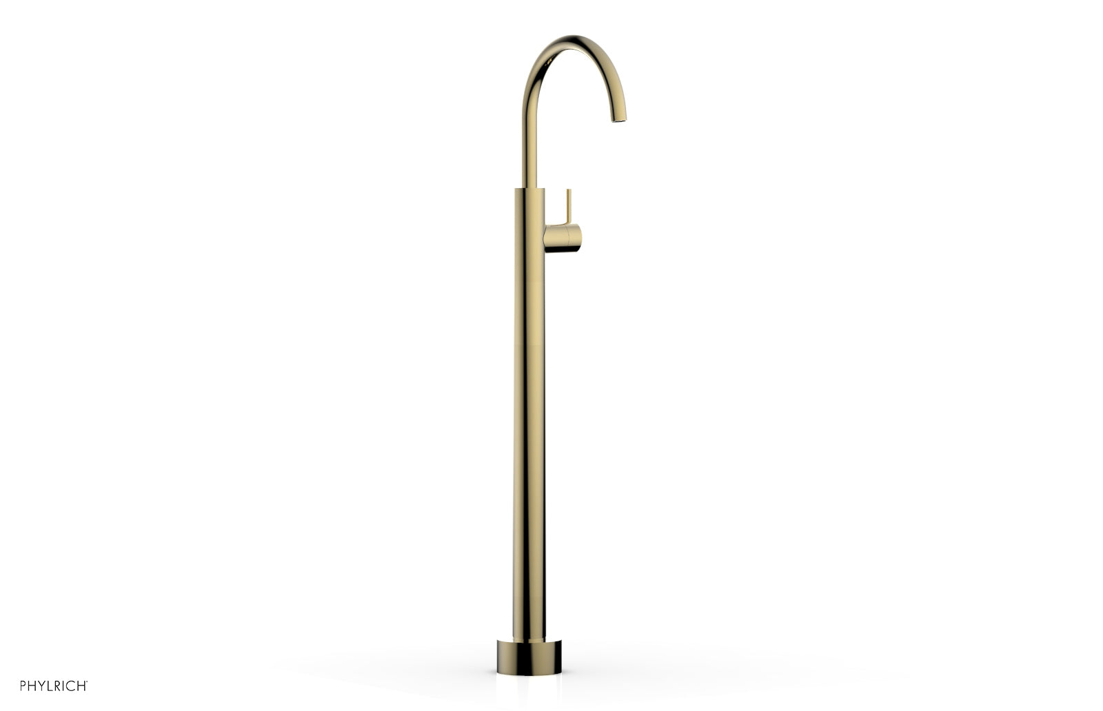 BASIC II Tall Floor Mount Tub Filler with Lever Handle - Model 230 45 02 - Perfect for Modern Bathroom Renovations and Spa-Like Bathtub Installations