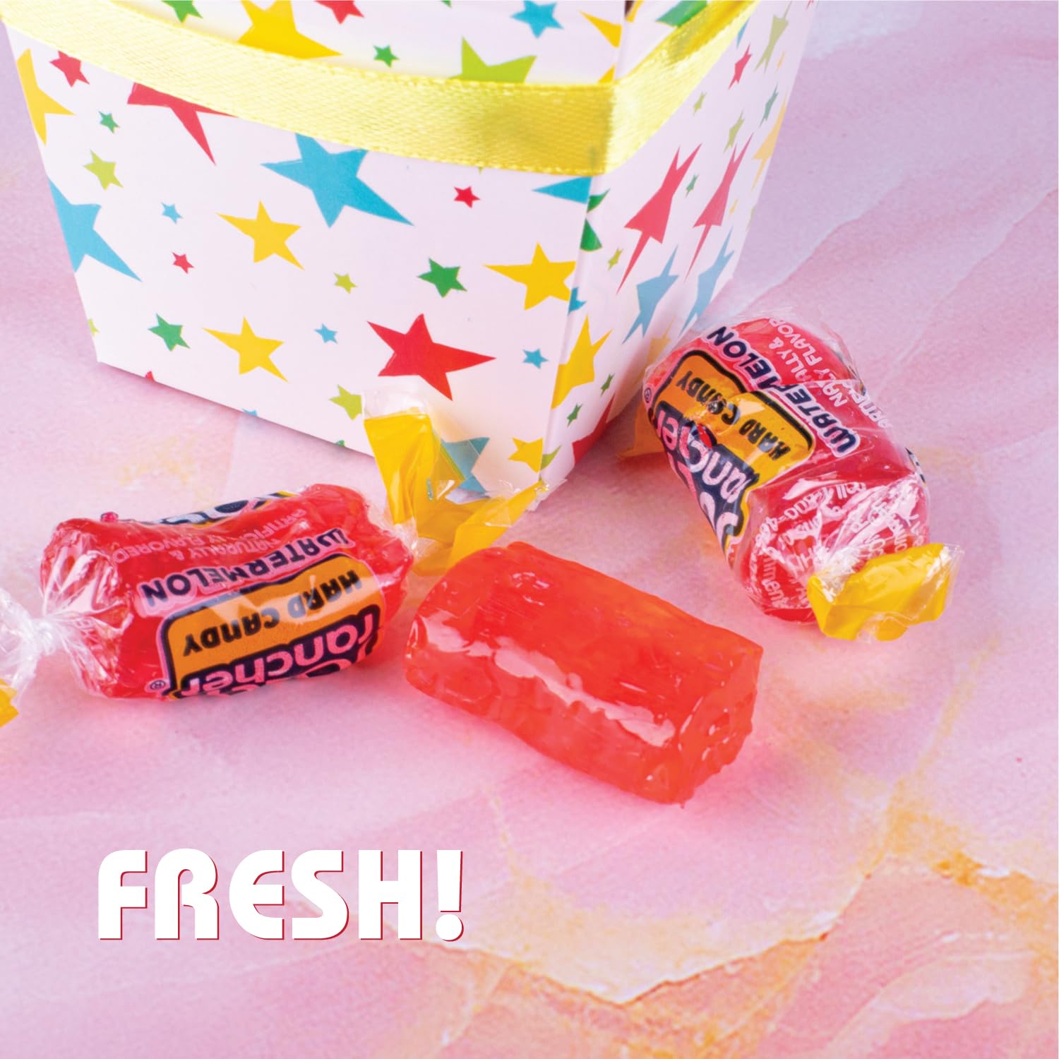 Jolly Ranchers Hard Candy Watermelon Flavor - 1.5 lb Bulk Bag | Fruit Flavored Candy with Real Juice | Gluten Free Individually Wrapped Treats | Perfect for Easter, Halloween, Party Favors & Office Snacks
