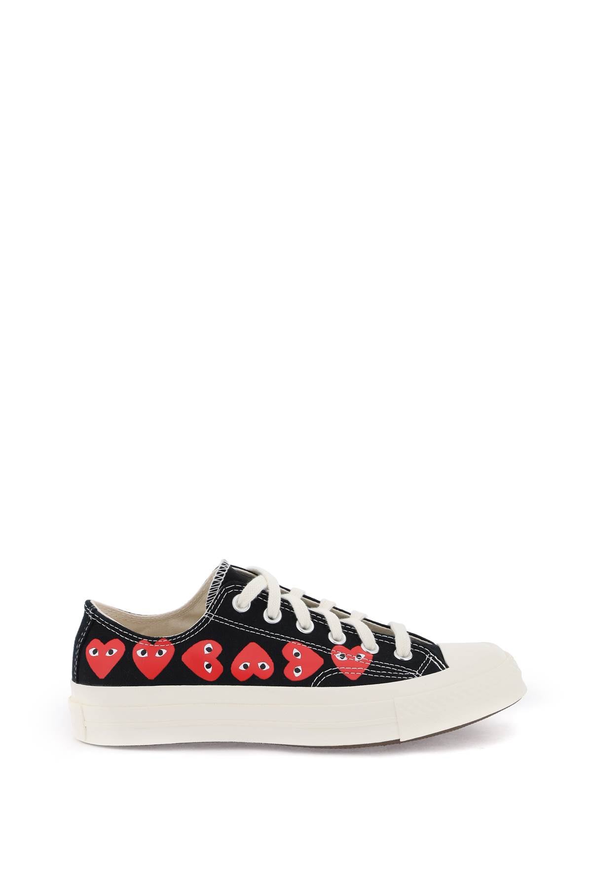 Comme des Garcons Play Multi Heart Converse x Comme des Garçons Play Low Top Sneakers - Stylish Casual Shoes for Men & Women - Perfect for Streetwear, Daily Outfits and Fashion Statements