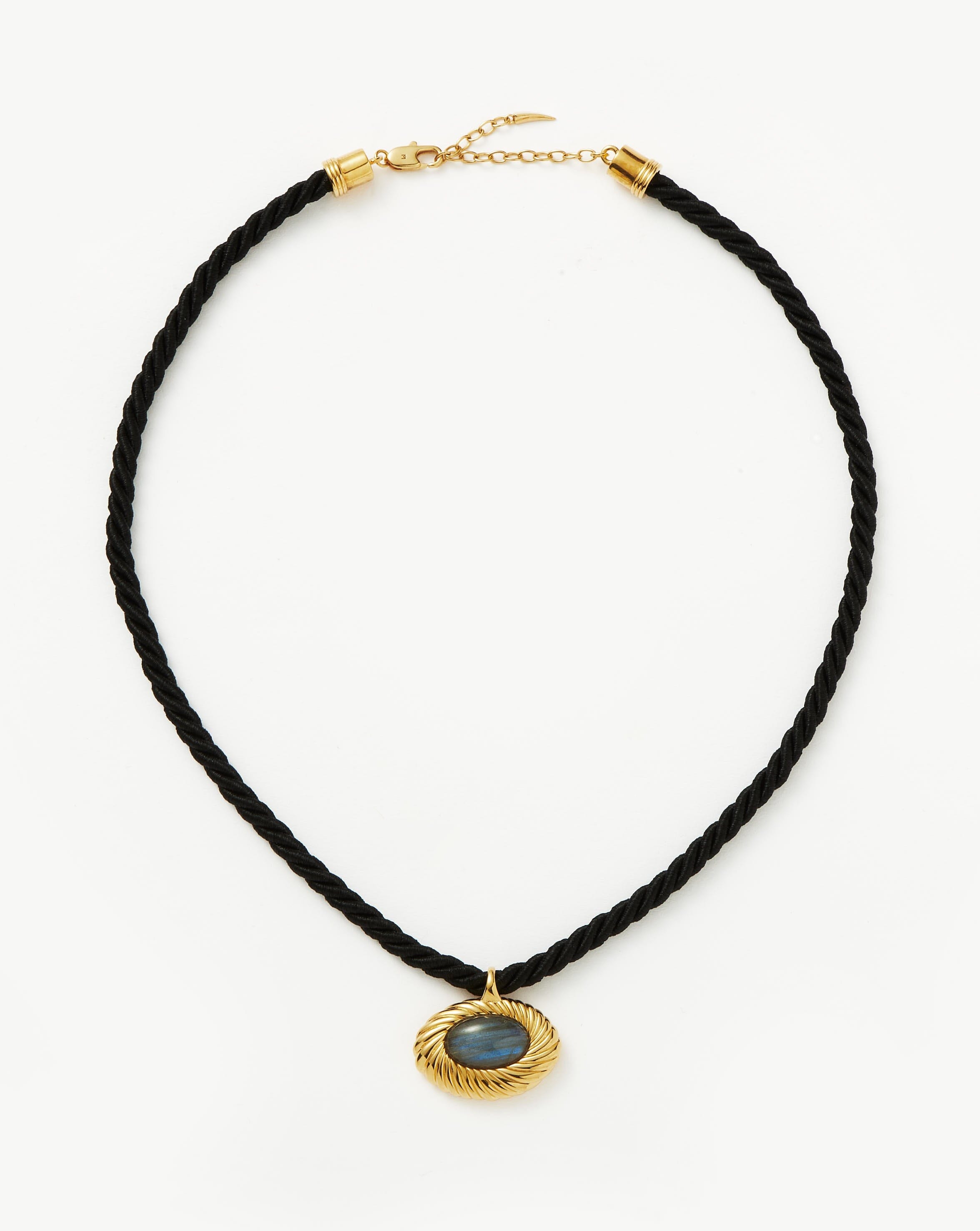 Wavy Ridge Caspia Gemstone Cord Necklace - Handmade Bohemian Beaded Jewelry for Women | Perfect for Casual Wear, Layering & Gift Giving