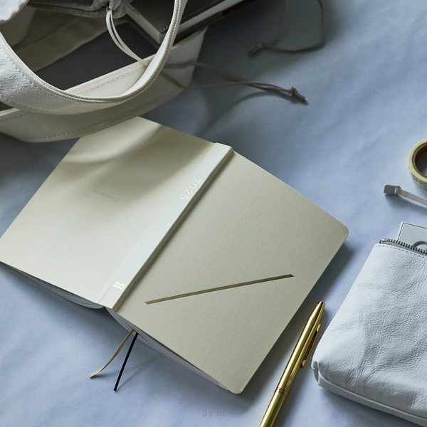 Hobonichi Techo 2025 Planner - A6 Daily Journal (Ivory HON, English Edition) | January Start, Monday Start | Perfect for Bullet Journaling, Work Planning & Personal Organization