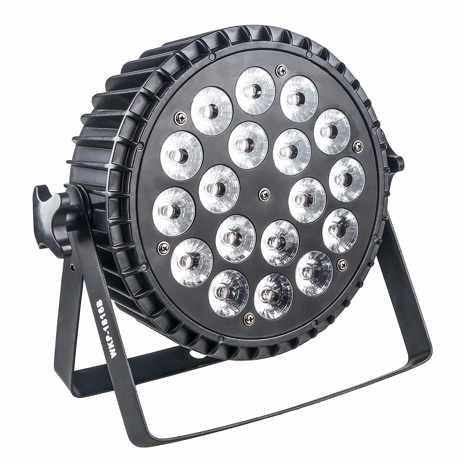 18x18W LED RGBWAUV 6-in-1 Par Can Lights - Professional DMX Stage Lighting & DJ Wash Lights with Sound Activation | Perfect for Weddings, Parties, Clubs & Live Events
