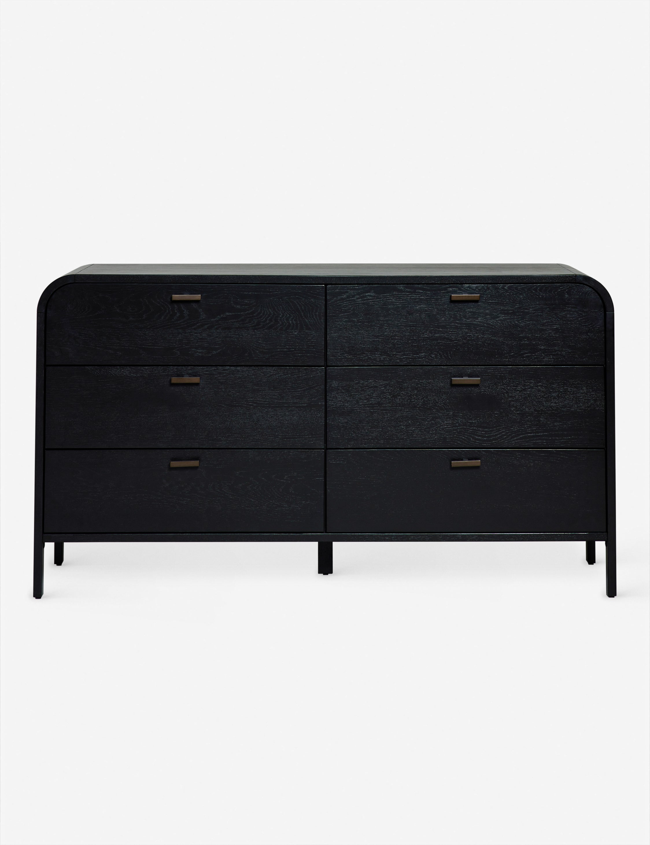 Brooke 6-Drawer Wooden Dresser for Bedroom - Solid Oak Chest of Drawers with Smooth Gliding Drawers for Clothes Storage | Perfect for Master Bedroom, Guest Room & Nursery Organization