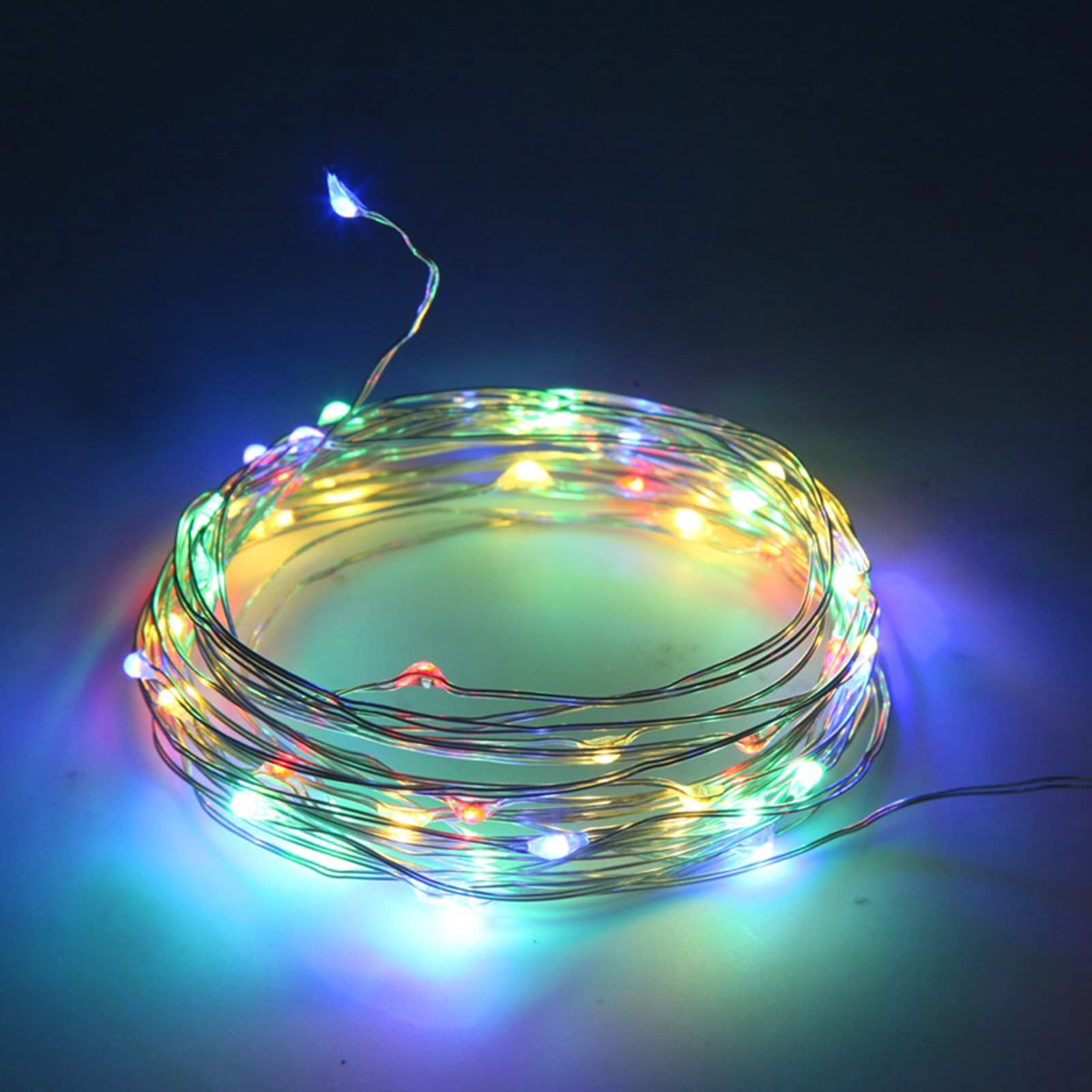 DAMITIS 39 FT 240 LED Waterproof Fairy String Lights - Battery Operated with 8 Color Changing Modes for Christmas, Wreath, Indoor, Outdoor, Bedroom, Yard Decor - Perfect for Holiday, Party, Wedding, and Garden Lighting (Multicolor)