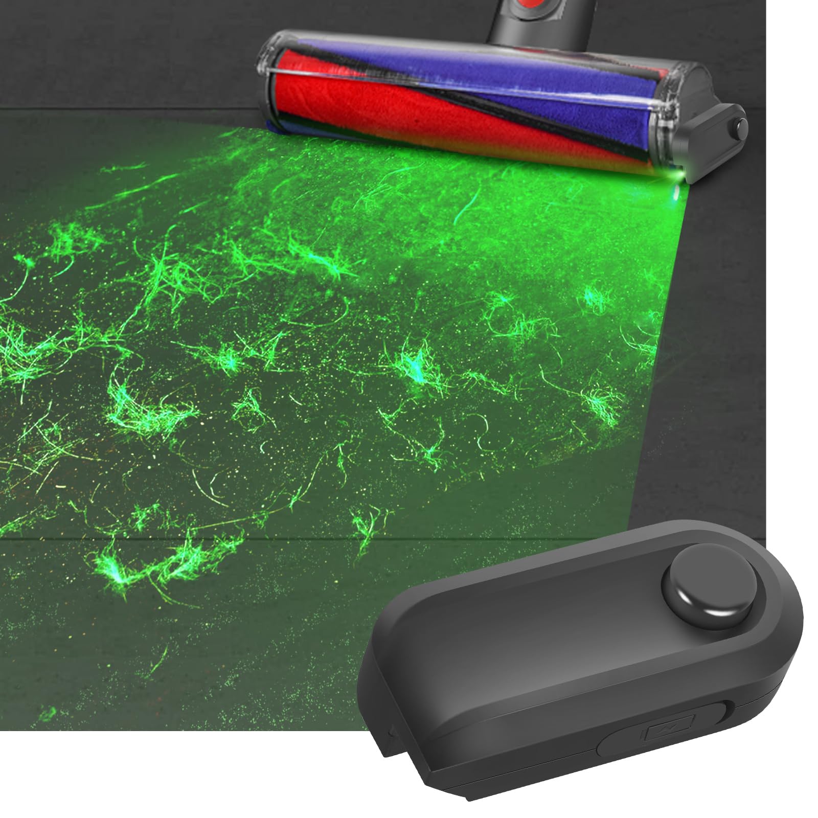 Universal LED Vacuum Dust Display Light Attachment for Dyson, Shark & Bissell - Reveals Microscopic Dust & Pet Hair - Perfect for Deep Cleaning Carpets, Upholstery & Hard Floors