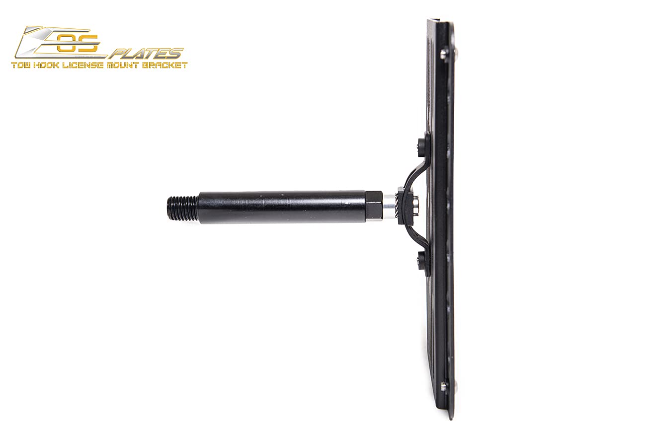 2002-2010 Porsche Cayenne 955 957 Front Bumper Tow Hook License Plate Relocator Bracket - EOS Plate Version 1 Replacement (Mid Size) | Perfect for Off-Roading, Car Shows & Custom Modifications