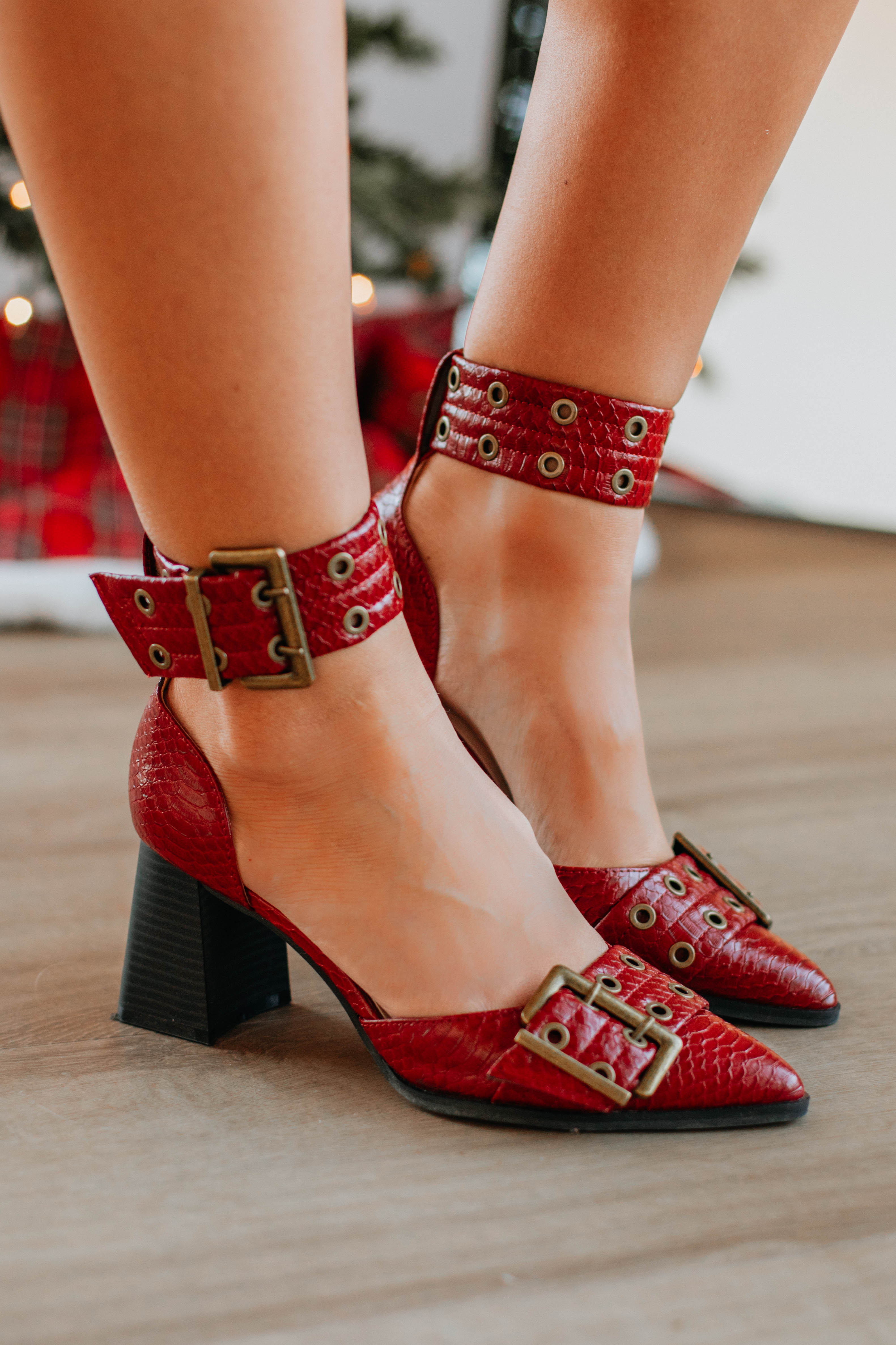 Stylish Ruby Red High Heels for Women - Elegant Party & Evening Wear Shoes - Perfect for Weddings, Prom, and Special Occasions