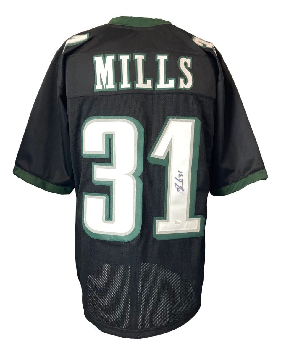 Authentic Jalen Mills Philadelphia Eagles Signed Black Football Jersey with JSA ITP Certificate - Perfect for Eagles Fans, Collectors, and Sports Memorabilia Enthusiasts