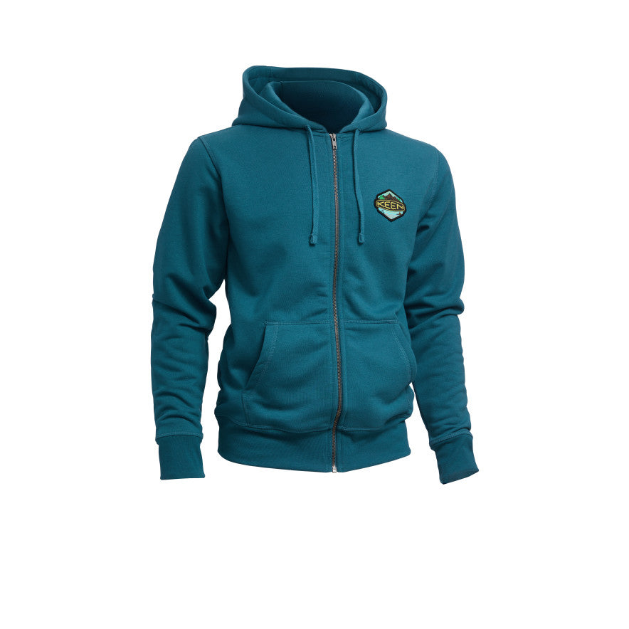 Men's Badge Hoodie - Legion Blue | Stylish Zip-Up Sweatshirt for Casual Wear & Outdoor Activities