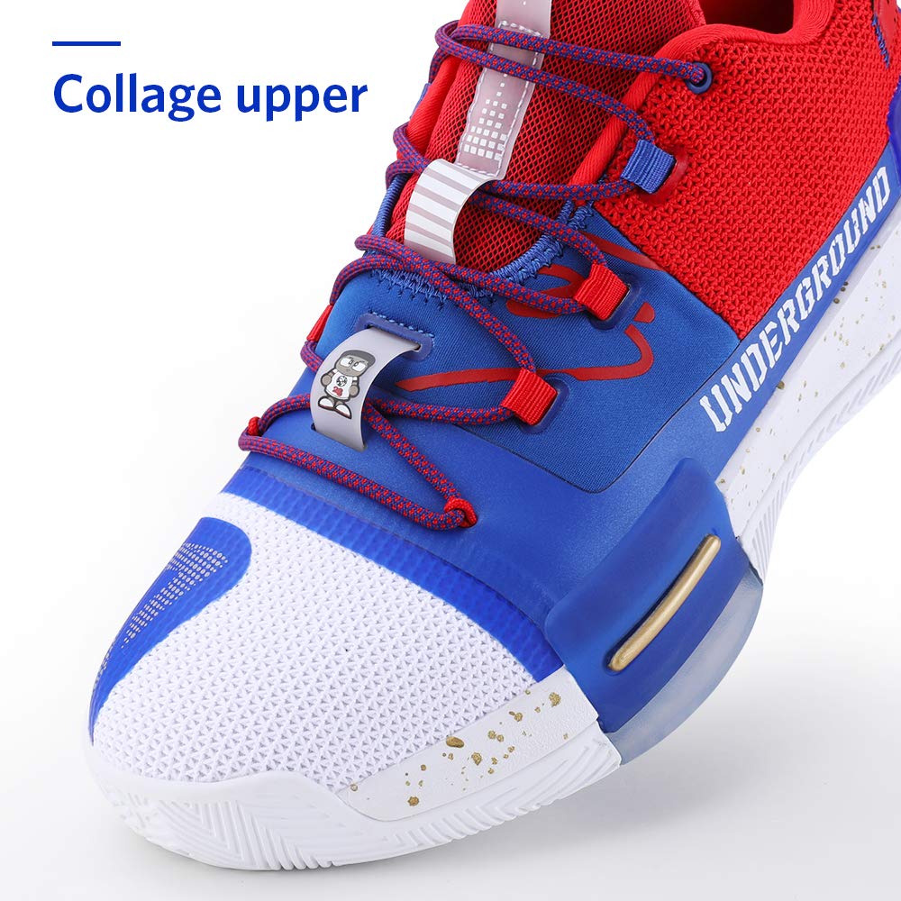 PEAK Men's Flash Basketball Shoes - Lou Williams Underground Taichi Adaptive Cushioning Sneakers | Non-Slip Sports Shoes for Running, Walking & Fitness | Perfect for Indoor Courts, Streetball & Gym Workouts