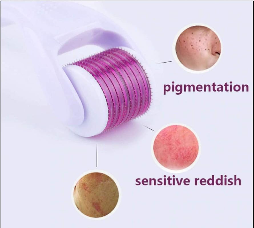 PARVY® Hair Growth Derma Roller with 540 Titanium Needles (0.5mm) - Repairs Damaged Hair, Reduces Hair Fall & Stimulates Follicles for Thicker Hair | Easy to Use at Home for Men & Women | Perfect for Hair Regrowth Treatment & Scalp Care