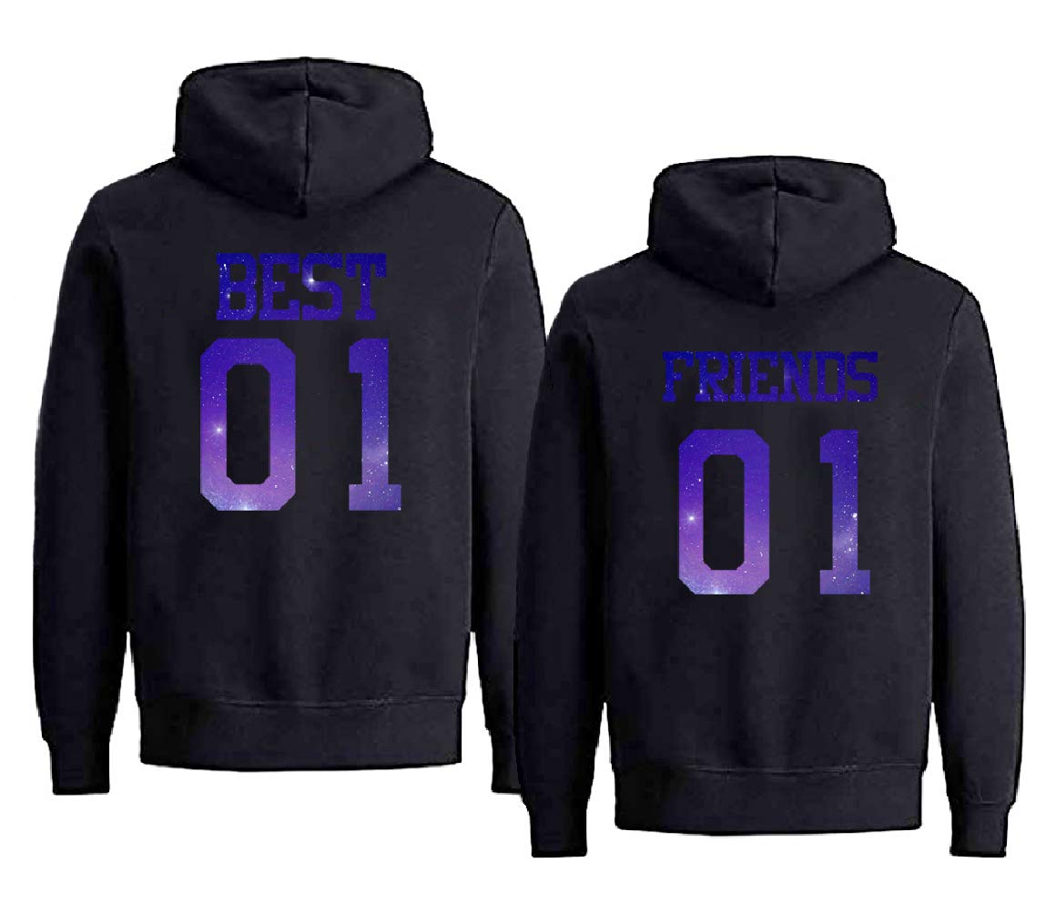 Best Friends Hoodie for Women - Cute BFF Hoodie for Bestie, Matching Forever Hoodie for Girls (1 Piece) - Perfect for Sleepovers, Gifts & Casual Outfits