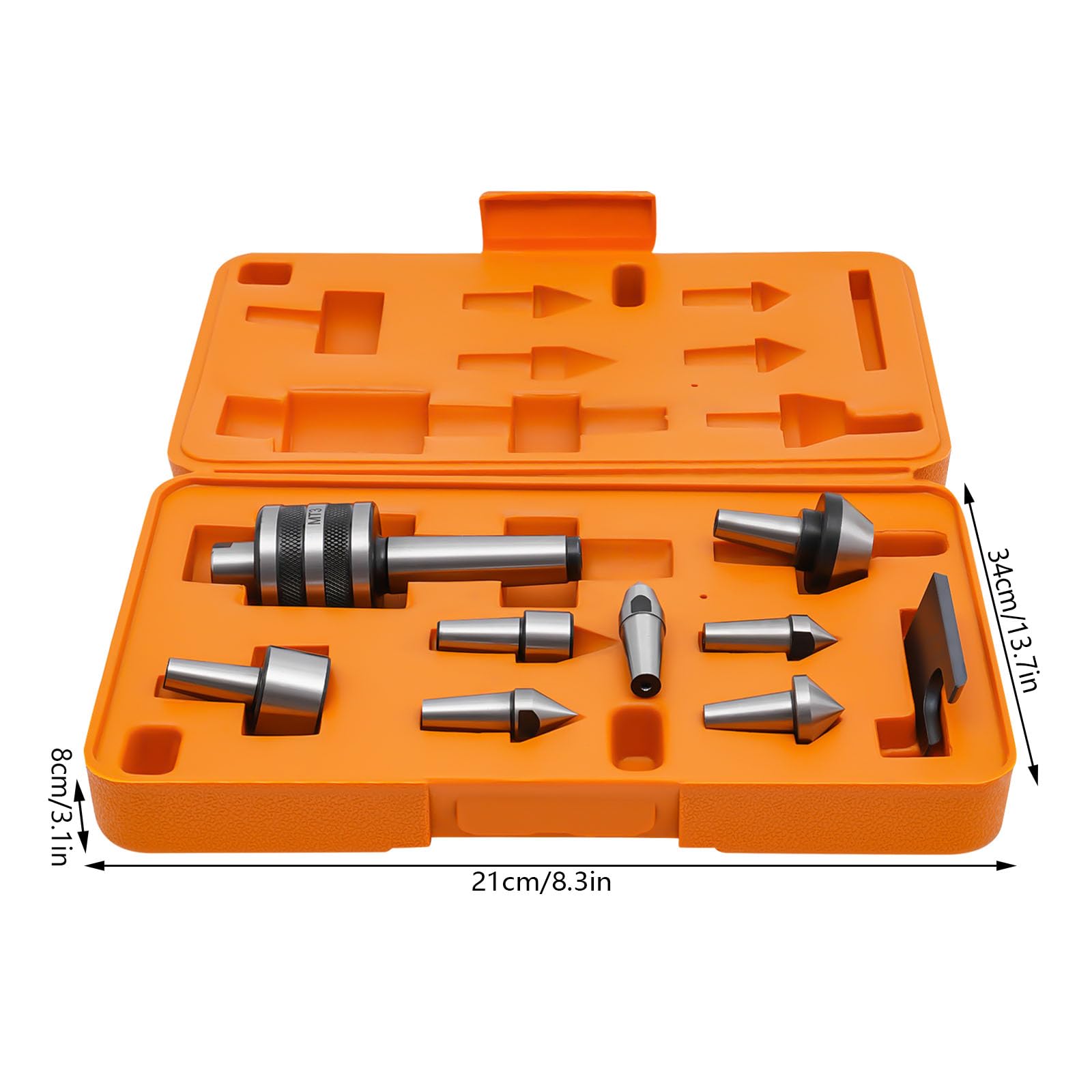 MT3 Live Center Morse Taper - High Precision Rotary Tool for Lathe Turning, Milling & Drilling | Perfect for Metalworking, Woodworking & DIY Projects
