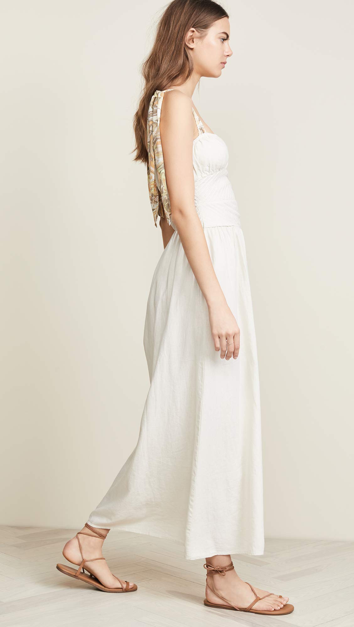 Free People Women's Santorini Maxi Dress - Flowy Bohemian Summer Beach Dress for Vacations, Weddings & Outdoor Events