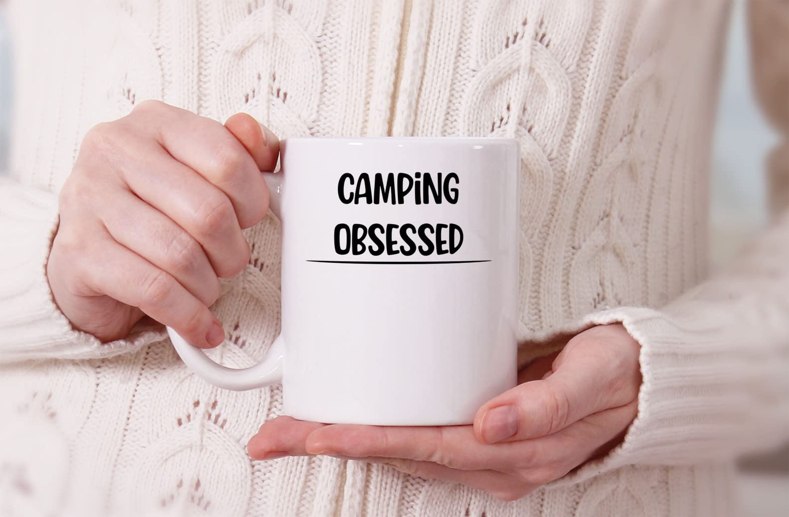 Funny Camping Coffee Mug - Insulated Travel Mug for Women, Camping Lovers & Outdoor Enthusiasts - Perfect for Hiking, Backpacking & Camping Trips