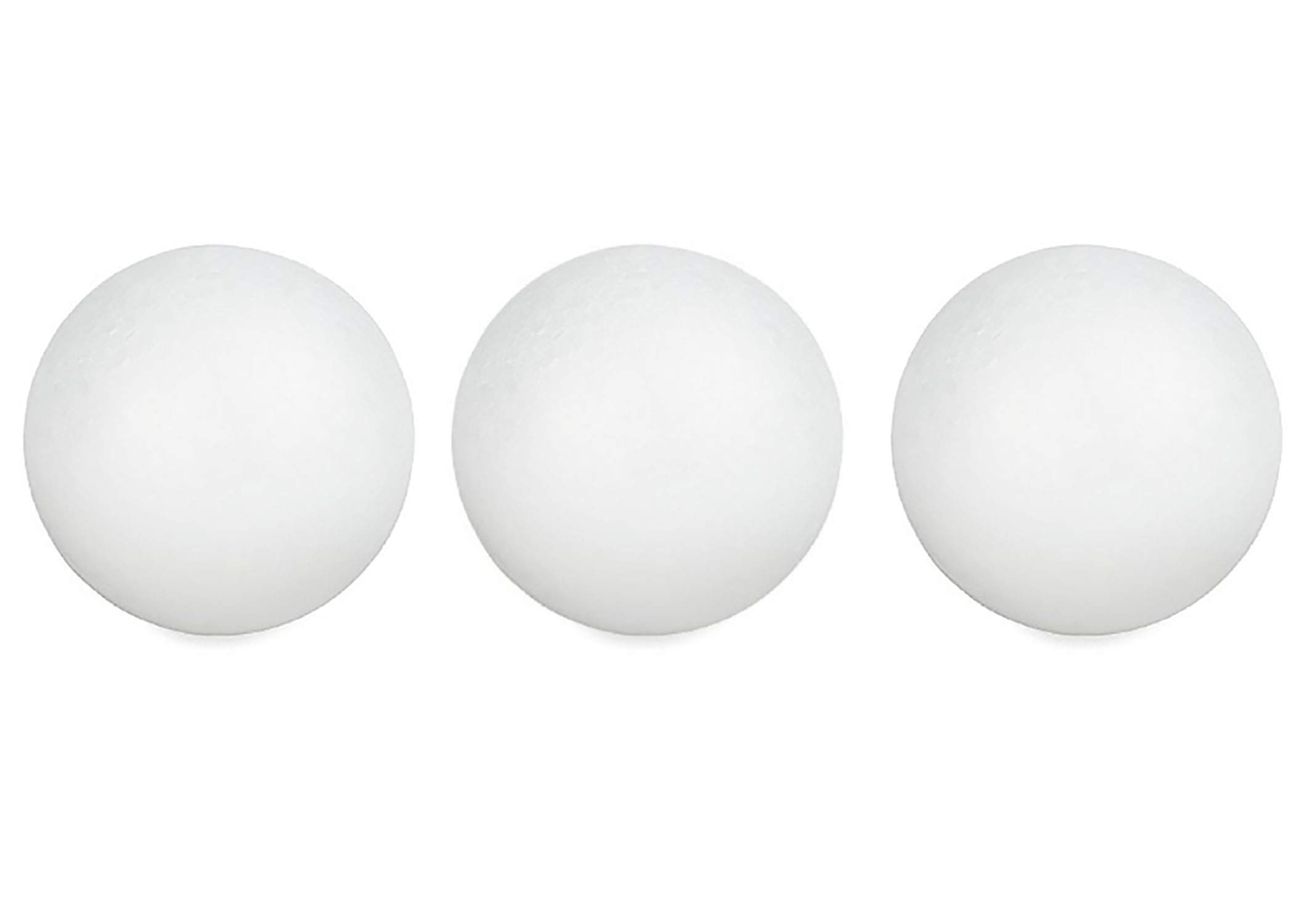 3 Inch Smooth Foam Balls - Pack of 24 for Arts & Crafts, DIY Christmas Decorations, Holiday Ornaments, School Projects, and Sensory Play Activities
