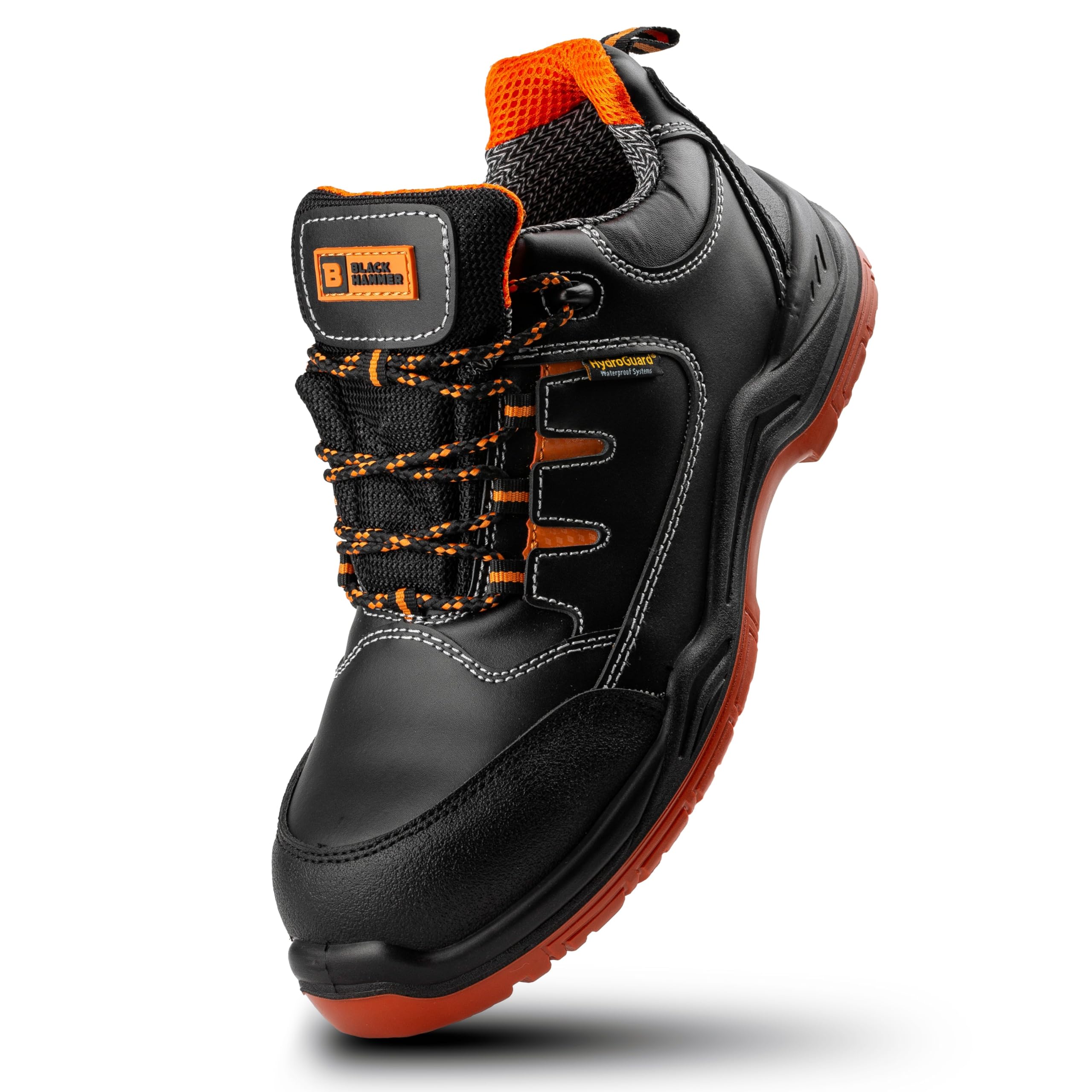 **Men's Black Hammer Composite Toe Waterproof Sneakers - Lightweight Hiking & Work Shoes S3 SRC Safety Rated - Perfect for Construction, Hiking & Outdoor Work**