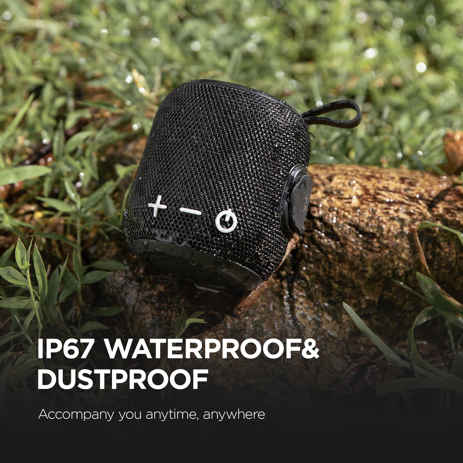 SANAG Portable Bluetooth Speaker with Bluetooth 5.0 - Wireless Mini Speaker with Dual Pairing, 360° HD Surround Sound & Deep Bass - 24H Playtime IPX67 Waterproof - Perfect for Travel, Camping, Beach, Pool Party & Home Use