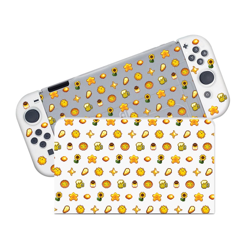 Premium Yellow Stardew Valley Themed Carrying Case for Nintendo Switch & OLED - Protective Travel Pouch for Gaming On-The-Go