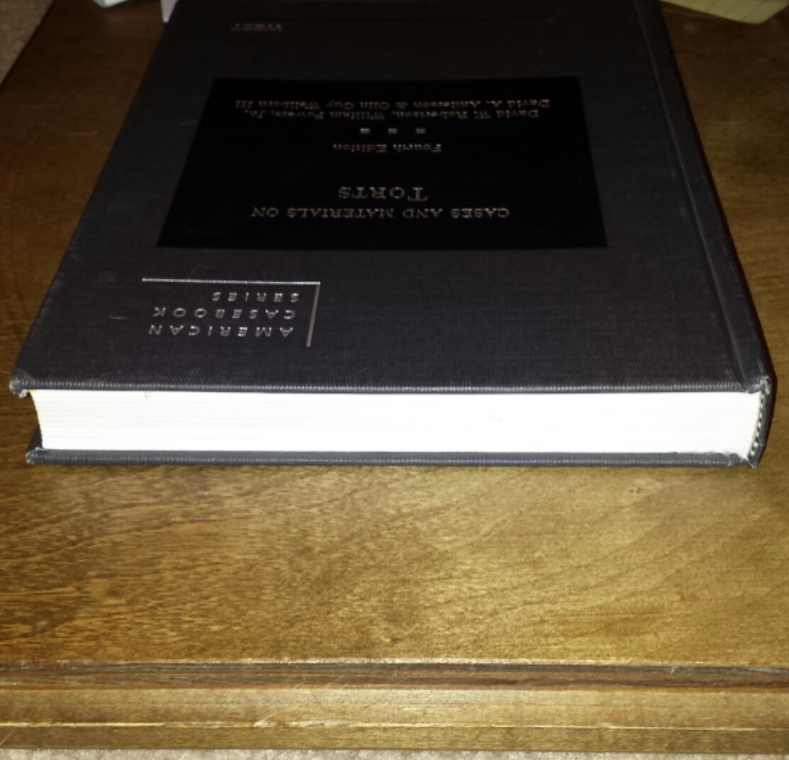 Torts Cases and Materials - American Casebook Series | Law School Textbook for Civil Wrongs & Personal Injury Studies