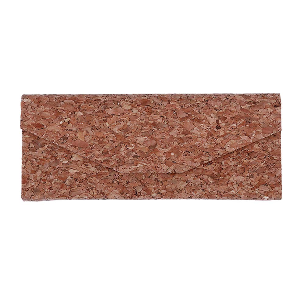 Eco-Friendly Cork Sunglasses Case - Foldable Triangle Eyewear Storage Box for Glasses & Jewelry | Travel, Home & Gift Use