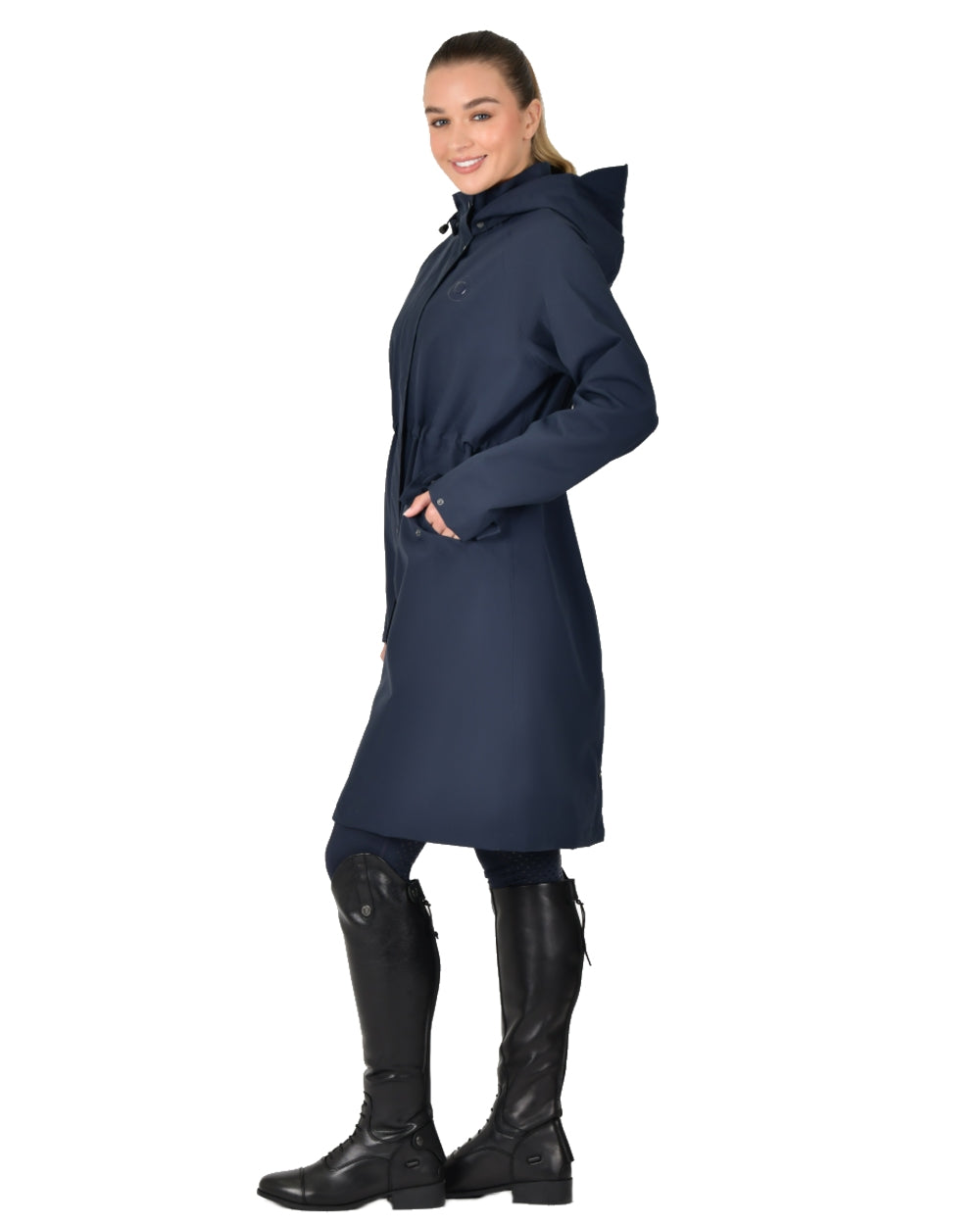 Waterproof Women's Rain Jacket for Outdoor Activities - Dublin Long Coat for Hiking, Commuting & Travel