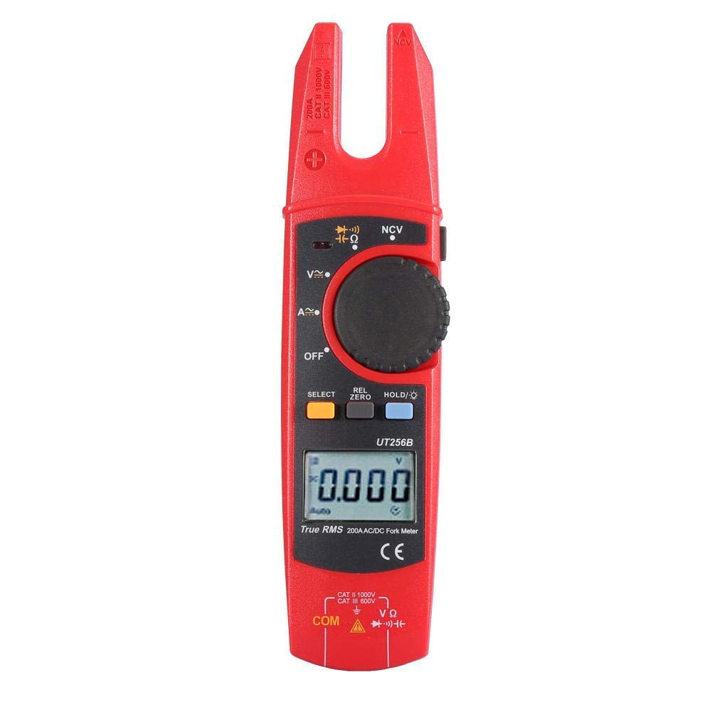 KXA Digital Clamp Meter UT256B - 200A AC/DC Voltage Current Tester with LCD Display, Multifunctional Clamp Multimeter for Electricians & DIY Home Use - Perfect for HVAC, Automotive & Electrical Maintenance