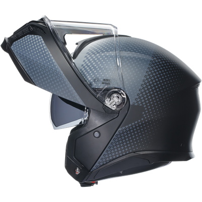 AGV Tourmodular Textour Motorcycle Helmet - Matt Black / Grey - Lightweight & Comfortable for Long Rides & Adventure Touring