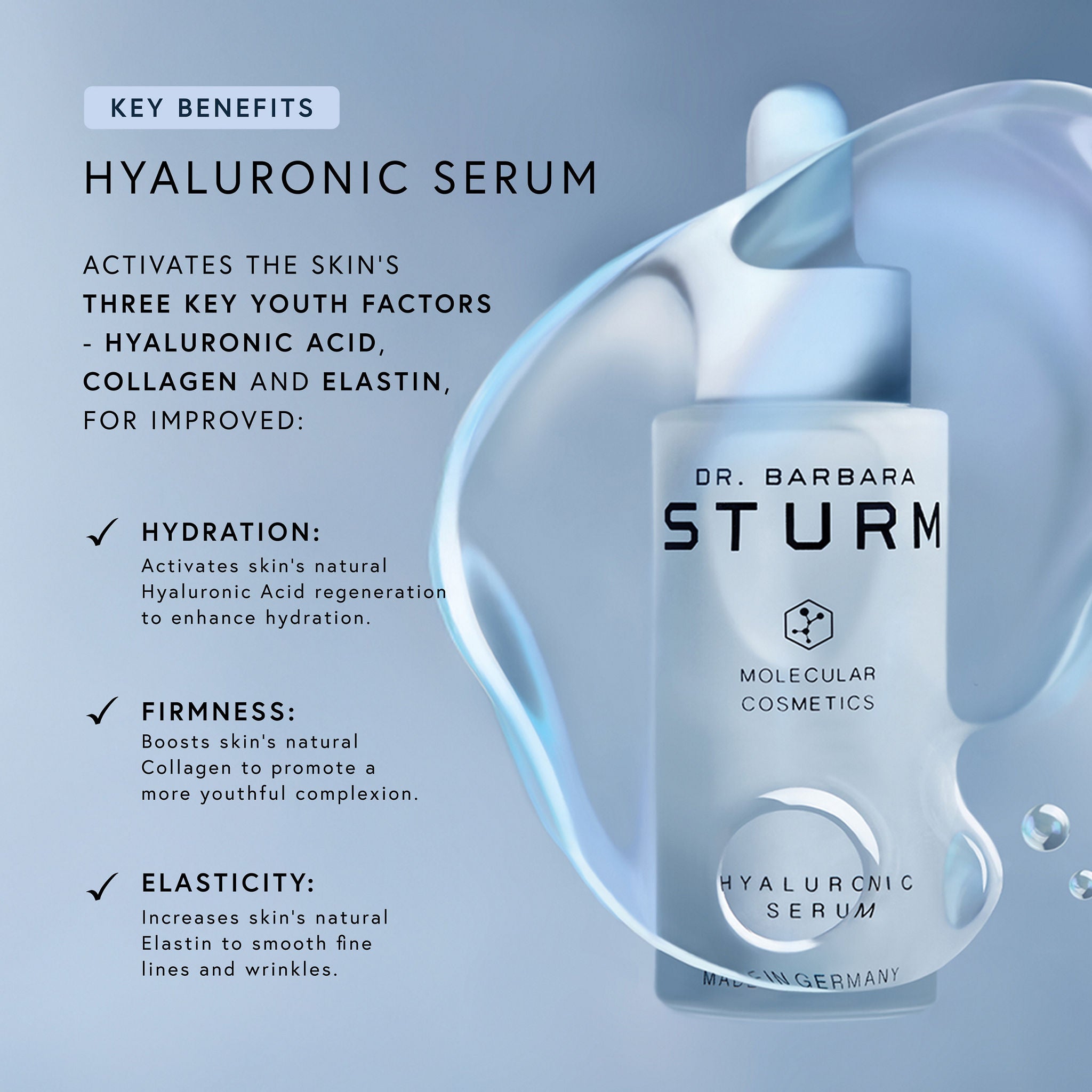 Best Hyaluronic Acid Serum for Face - Anti-Aging Hydrating Moisturizer for Dry Skin - Day & Night Skincare Routine