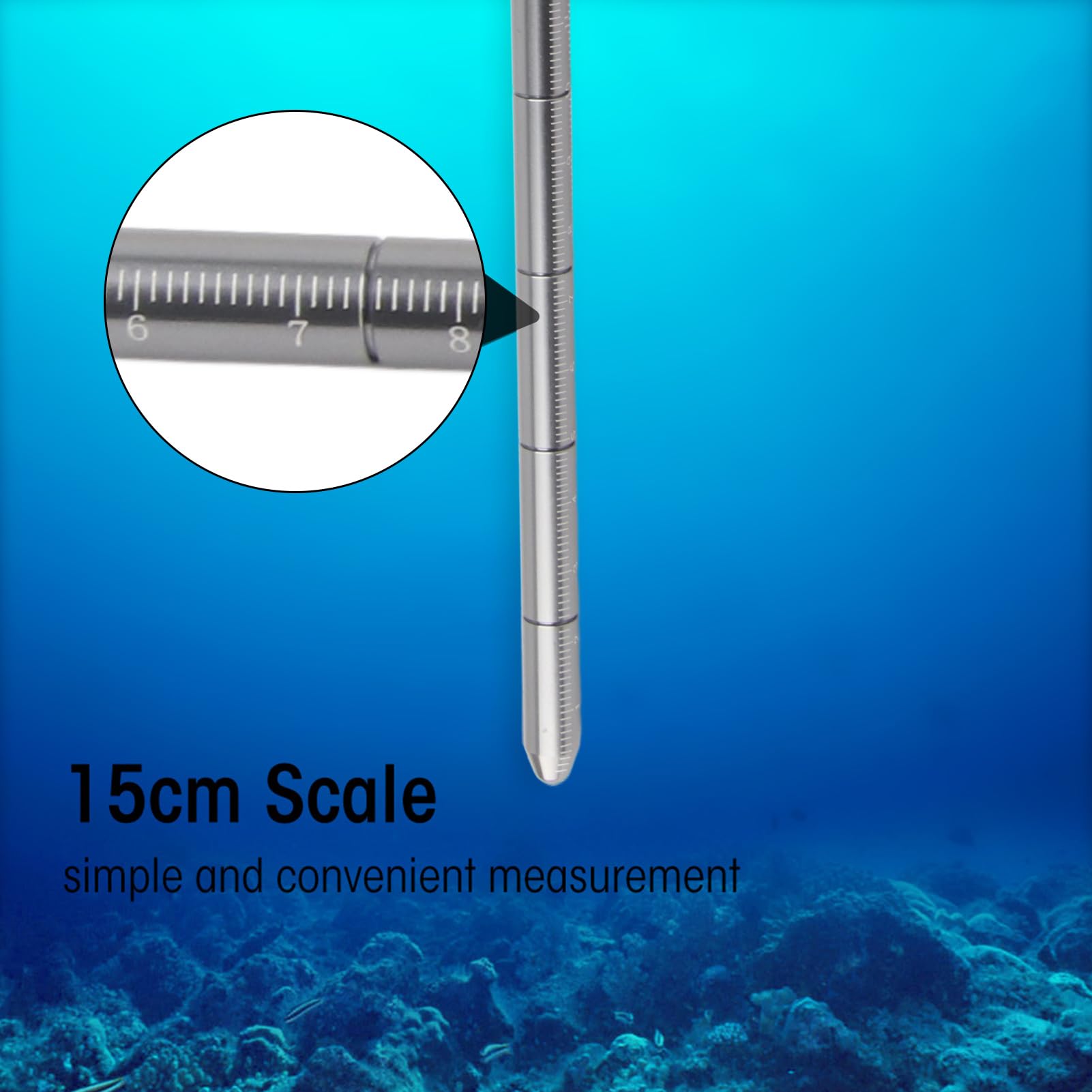 VGEBY Scuba Diving Stick - Underwater Noise Maker & Pointer with Parachute Lanyard for Professional Divers | Perfect for Underwater Communication, Training & Safety Signaling
