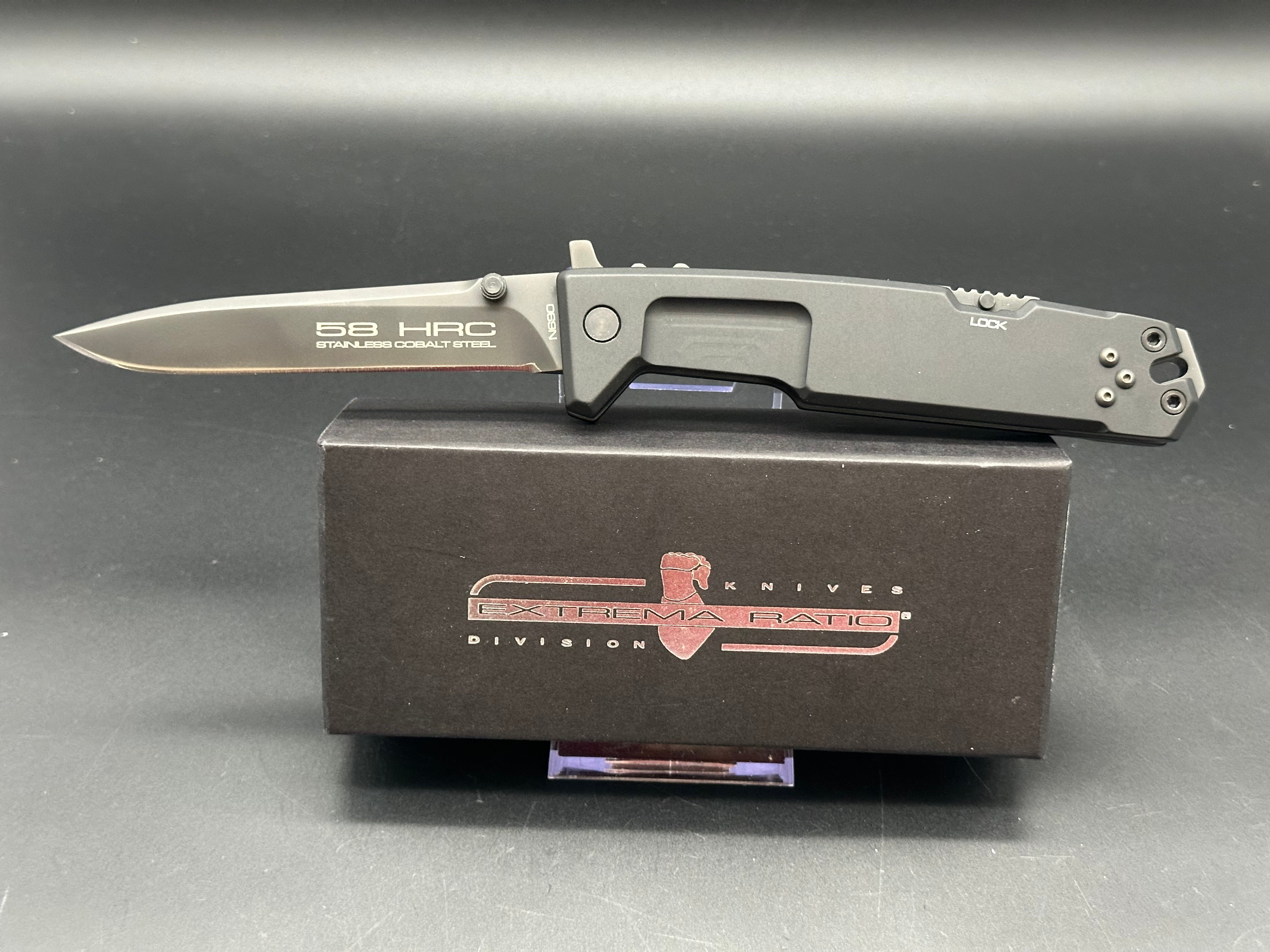 Extrema Ratio Faida Tactical Knife - Nemesis Series - High-Performance Outdoor Survival & Hunting Knife - Perfect for Camping, Hiking & Bushcraft Adventures
