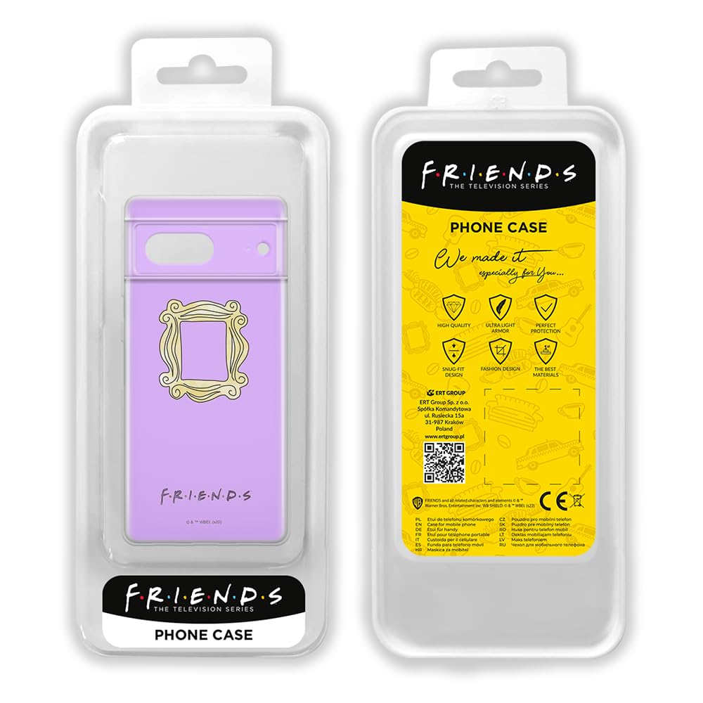 Official Google Pixel 7 Phone Case - Licensed Friends TV Show Design 006 - Shockproof TPU Protective Cover with Perfect Fit | Great Gift for Fans, Daily Use & Travel Protection