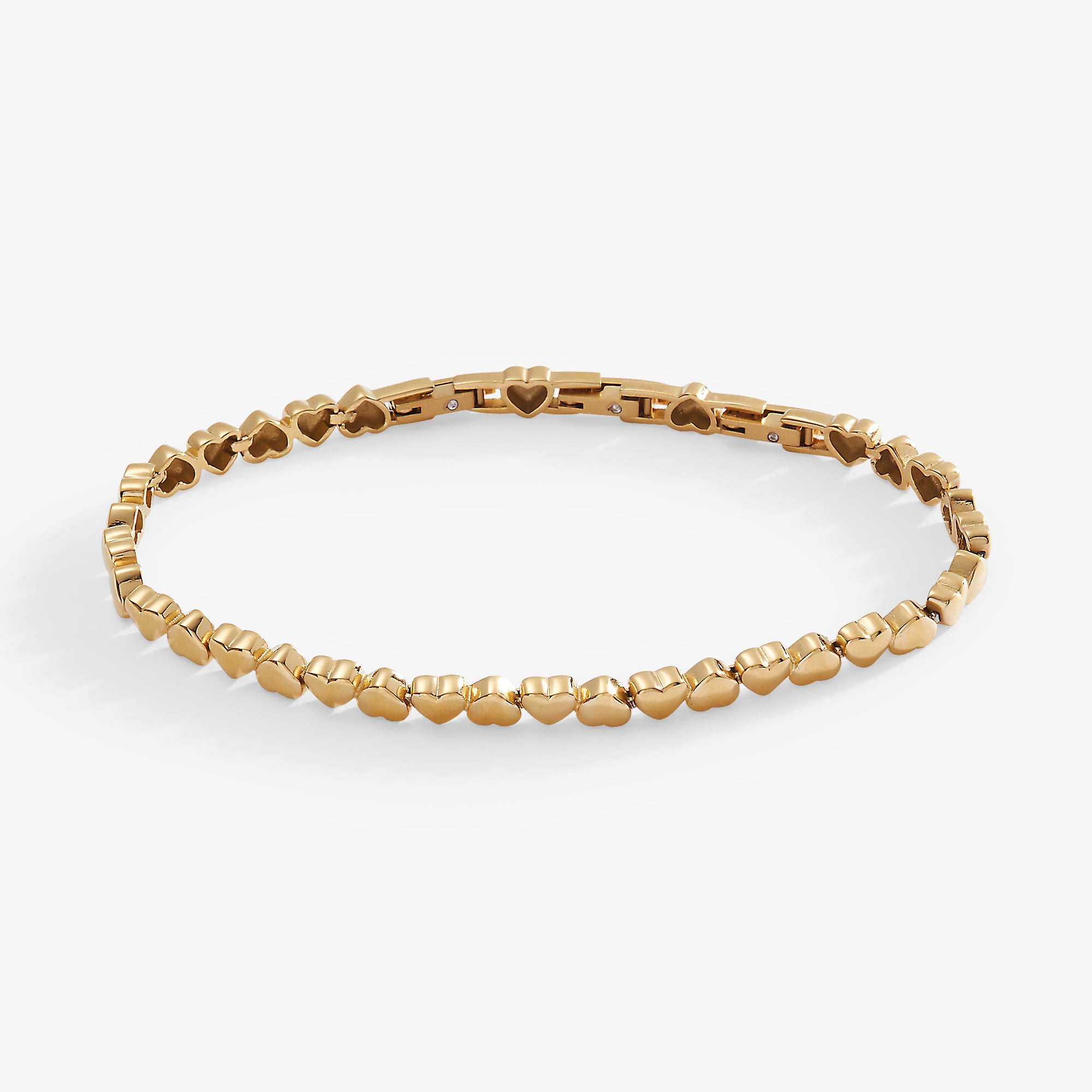 Elegant Heart Charm Tennis Bracelet for Women - Perfect for Valentine's Day, Anniversary & Romantic Gifts - Jewelry for Special Occasions & Date Nights