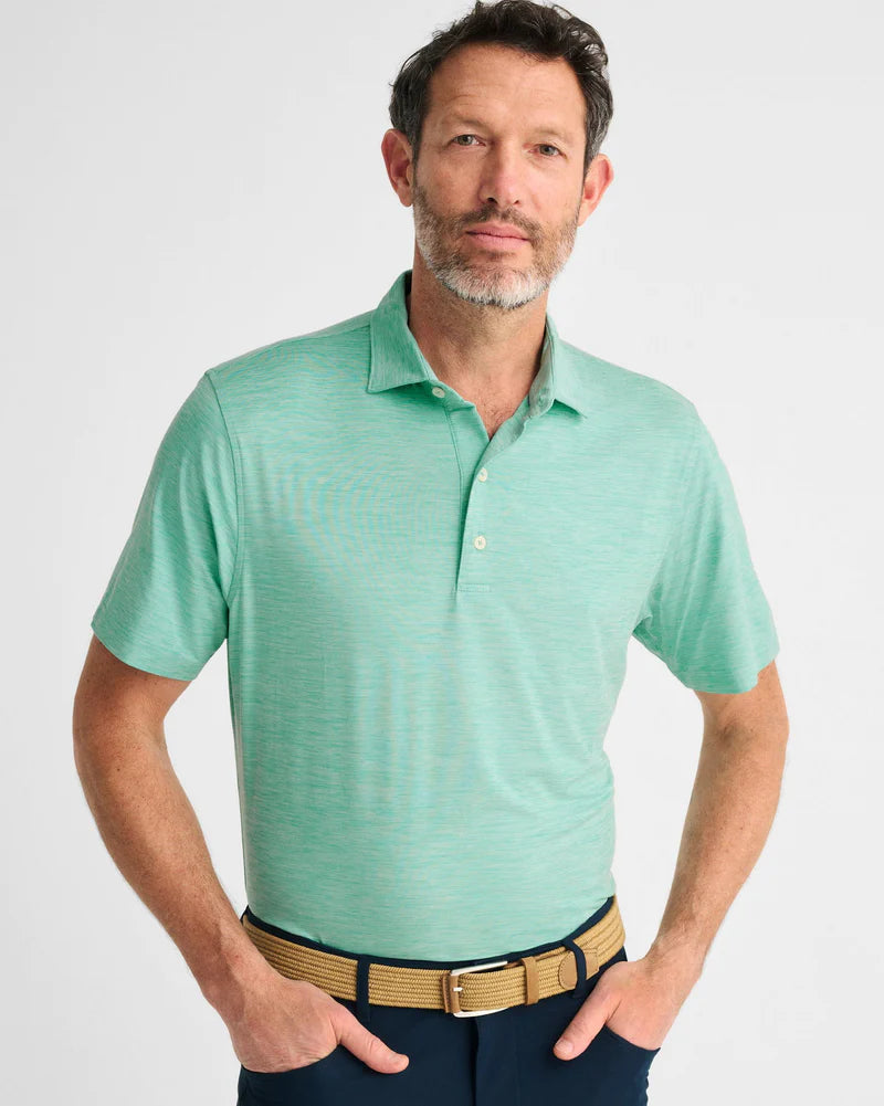 Johnnie O Huron Prep Performance Polo Shirt for Men - Moisture Wicking, Breathable Golf & Casual Wear - Perfect for Work, Golf, and Outdoor Activities