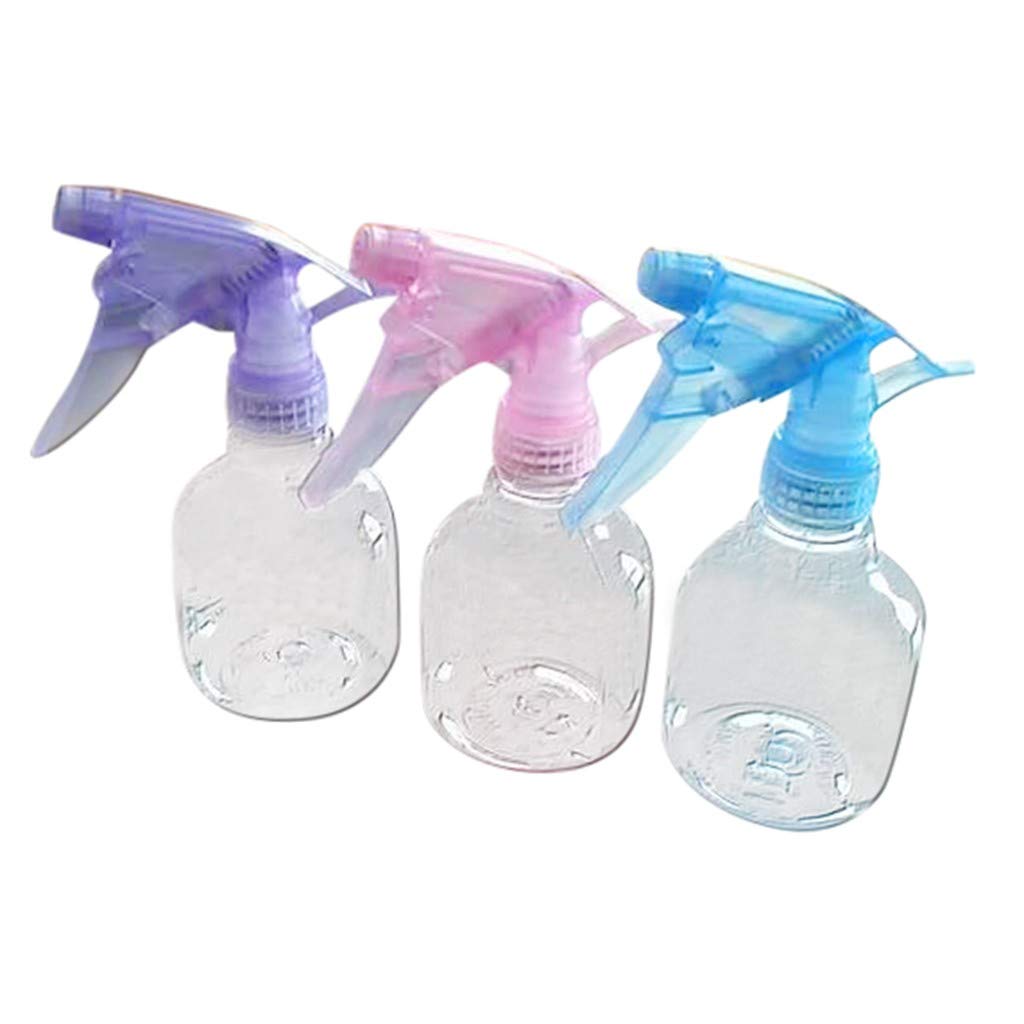 3PC Empty Spray Bottles for Hair, Cleaning, Gardening - Multicolor Mist Sprayer for Salon, Barber & Home Use