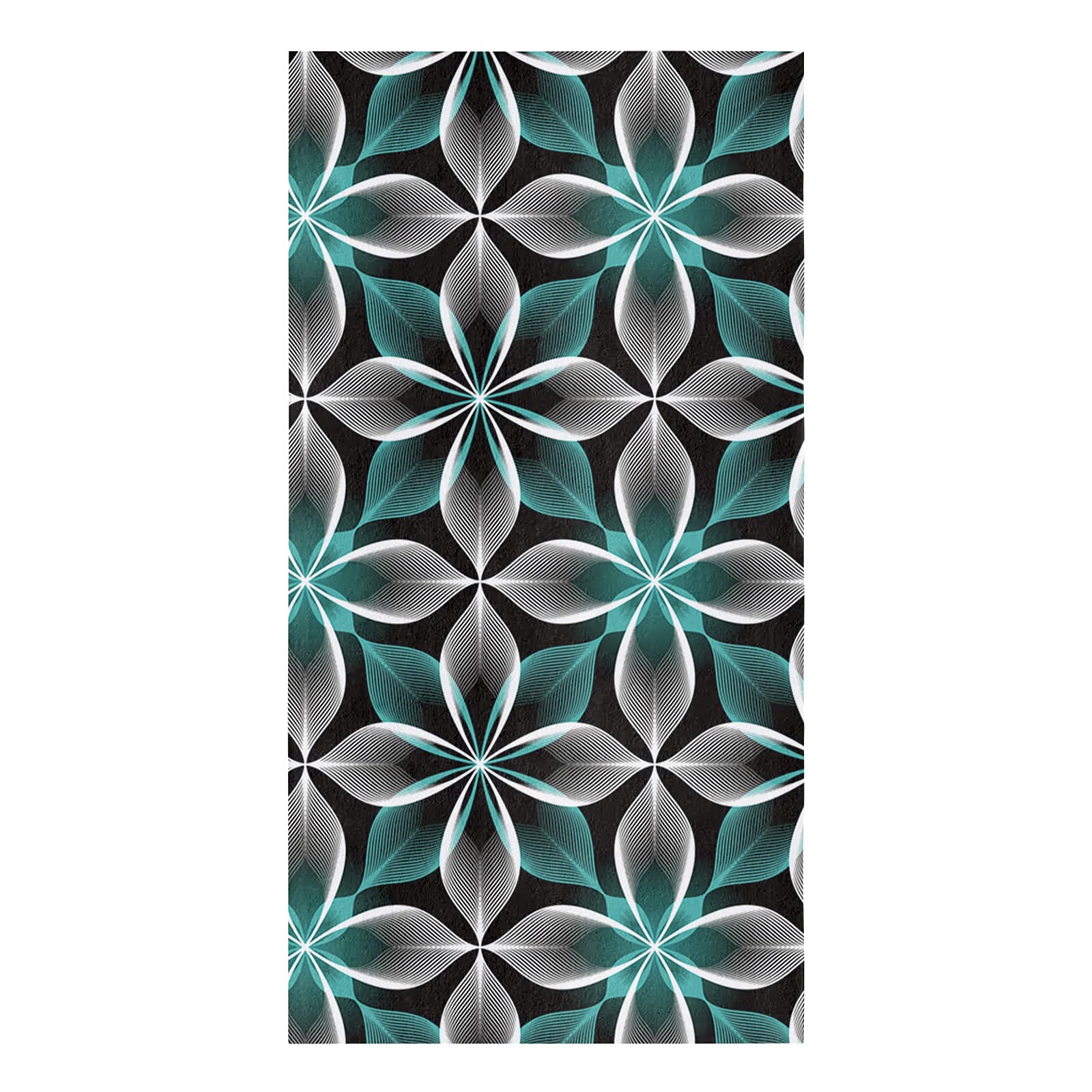 Premium Absorbent Microfiber Kitchen Towels Set of 4 - Modern Floral Design, Soft Reusable Dish Cloths for Cooking, Cleaning & Decor | Ideal for Kitchen, Bathroom & Bar Use | Nonstick, Oil-Resistant & Machine Washable