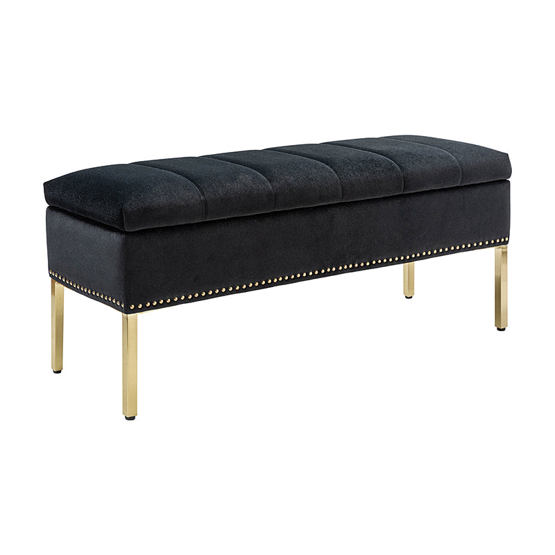 Egmund Upholstered Flip Top Storage Bench - Stylish Ottoman with Hidden Storage for Bedroom, Living Room & Entryway - Perfect for Home Organization & Extra Seating