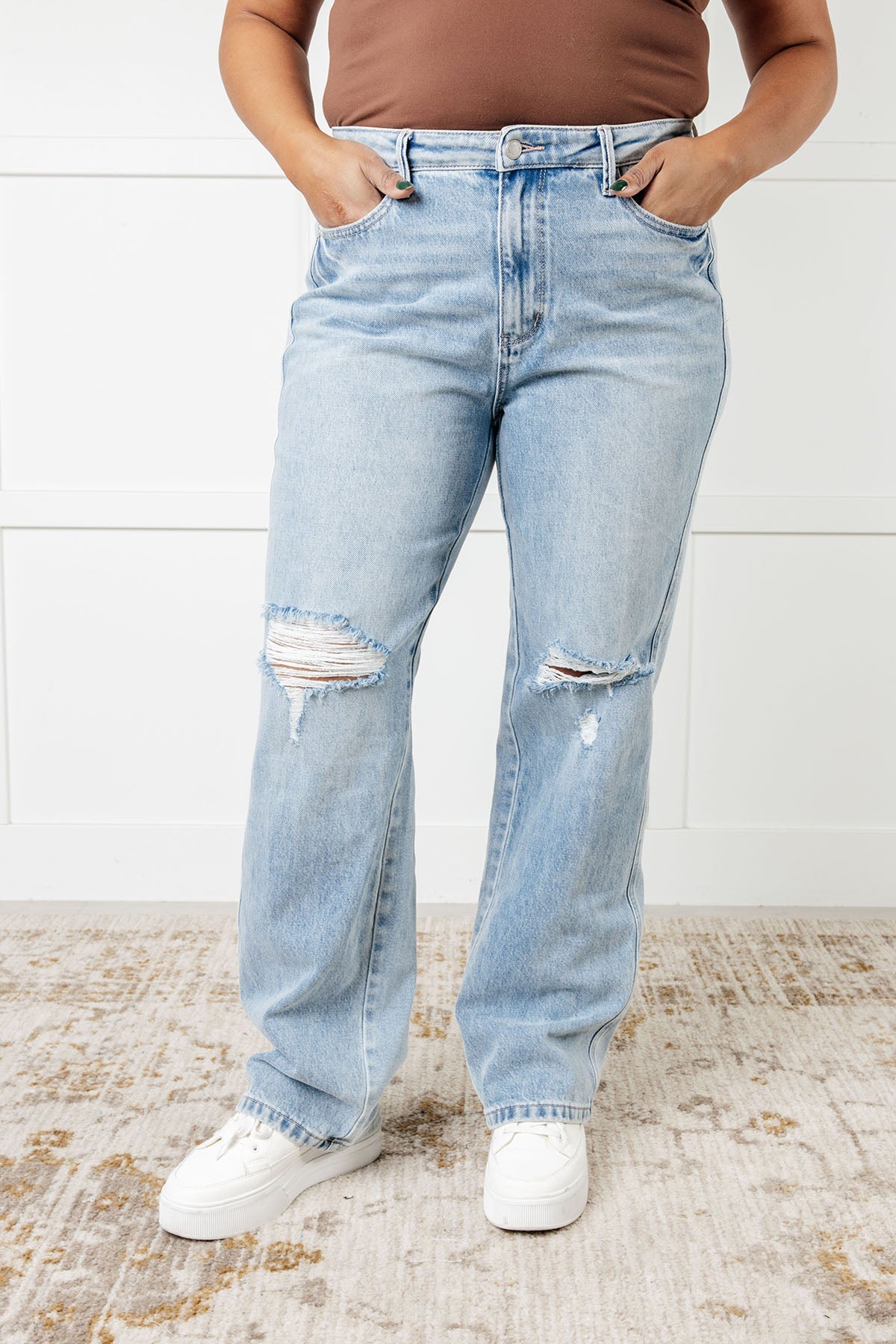 Patricia High Rise Rigid Magic 90's Straight Jeans for Women | Vintage Denim Pants | Perfect for Casual Wear, Street Style & Everyday Outfits
