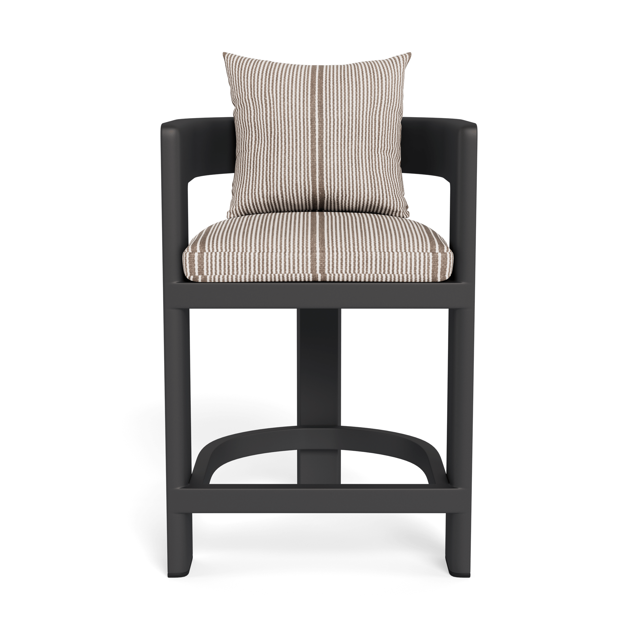 Victoria Aluminum Counter Stool - Modern Bar Stools for Kitchen Island, Breakfast Nook & Home Bar - Adjustable Height & Comfortable Seat - Perfect for Dining, Entertaining & Small Spaces