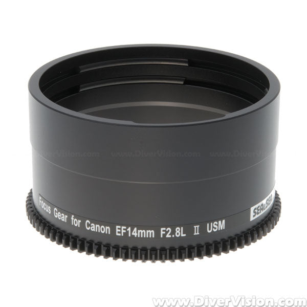 Sea&Sea Underwater Focus Gear for Canon EF 14mm f/2.8L II USM Lens - Professional Underwater Photography Accessory for Scuba Diving & Marine Exploration