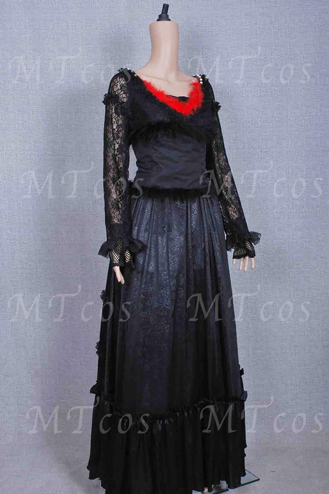 Mrs. Lovett Black Corset Dress - Sweeney Todd Cosplay Costume for Women | Halloween Party, Theater Performance, Gothic Lolita Fashion