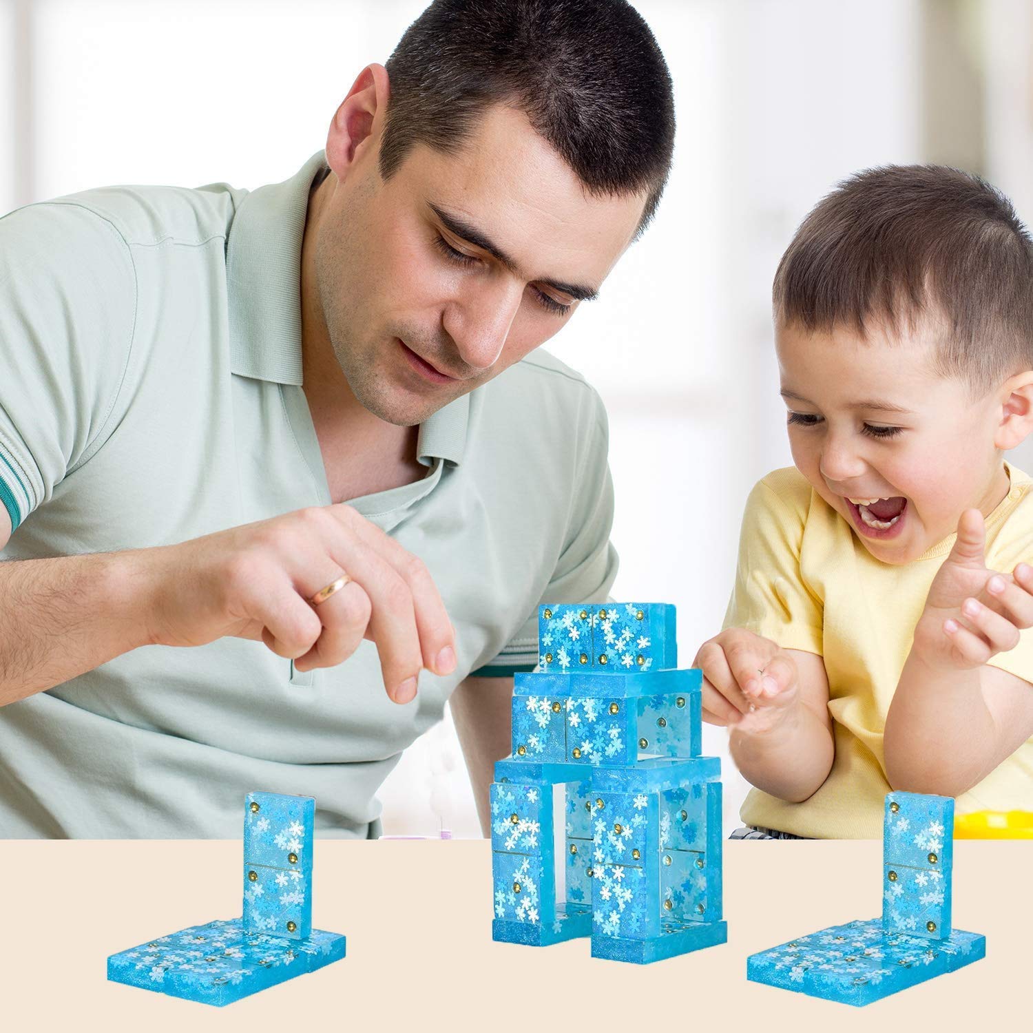 Premium Silicone Domino Molds for Resin Art - Double Six Epoxy Resin Game Molds, DIY Personalized Dominoes Crafting Kit - Perfect for Jewelry Making, Home Decor, and Board Game Accessories