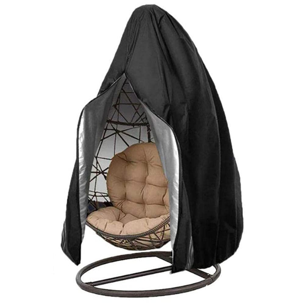Waterproof Cocoon Egg Chair Cover - Outdoor Patio Hanging Chair Protector for Garden, Lawn & Swing Chairs | Weather-Resistant Furniture Cover for Egg-Shaped Hanging Chairs (Ideal for Backyard, Poolside & Patio Use)
