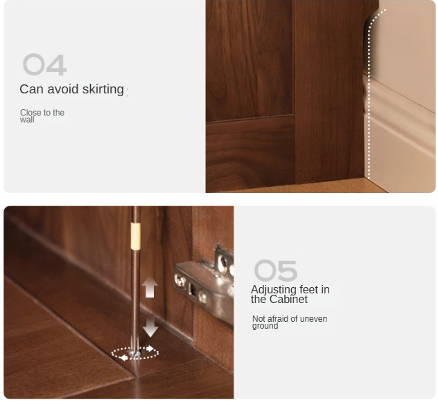 Premium Black Walnut Solid Wood Wardrobe Closet - Spacious Storage for Bedroom, Walk-In Closet & Guest Room Organization