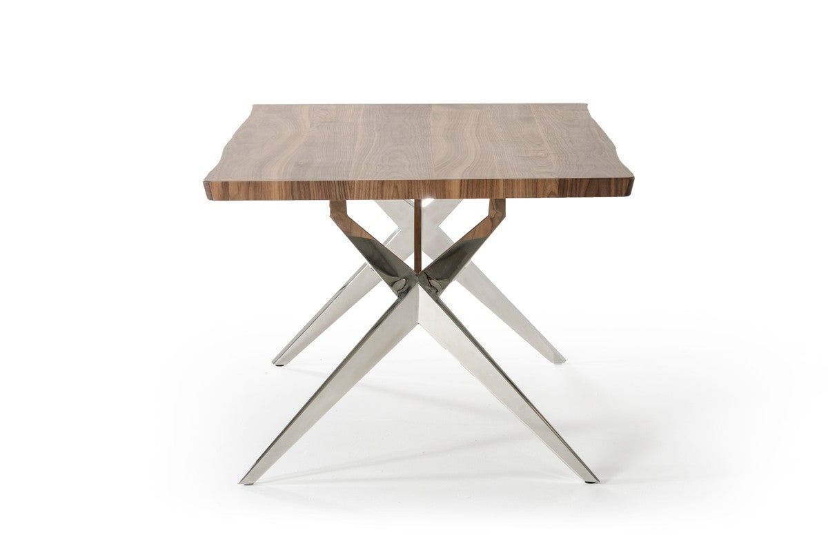 Stainless Steel Dining Table - Modern & Durable Metal Kitchen Table for Home, Restaurant, or Outdoor Use - Perfect for Dining, Entertaining, and Family Gatherings